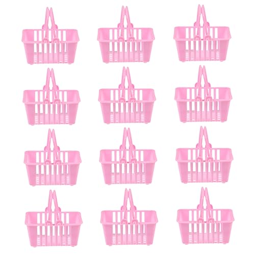 Yardwe 12 Stück Mini-einkaufskorb -nahrungsmittelkorb Miniatur Mini- -einkaufskorb Körbe Klein Party Massenspielzeug Für Mini-süßigkeiten-Korb Plastik Rosa Yardwe 12 Stück Mini-einkaufskorb -nahrungsmittelkorb Miniatur Mini- -einkaufskorb Körbe Klein Party Massenspielzeug Für Mini-süßigkeiten-Korb Plastik Rosa von Yardwe