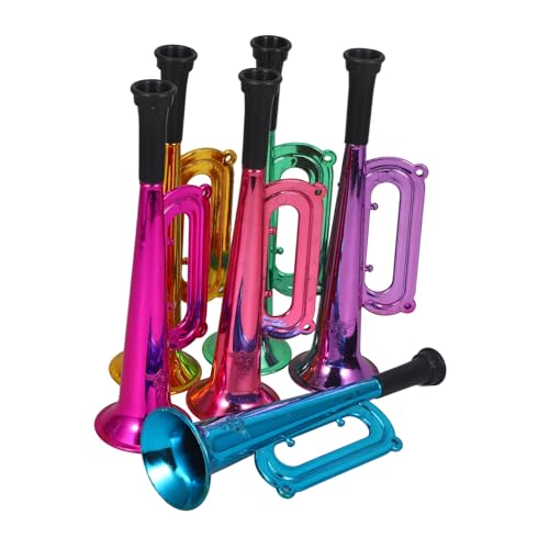 Yardwe 12 Stück Party-Horn Musikinstrument Noisemaker Trompetengeräuschemacher musikinstrumente Musik Instrumente volumni Partyspielzeug Fußballtrompete Plastik von Yardwe