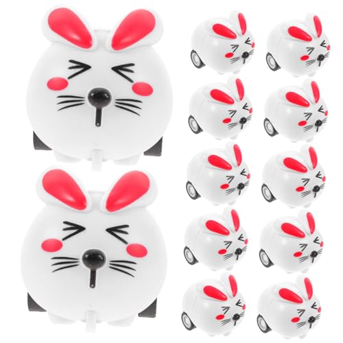 Yardwe 12 Stück Pull Back Auto Das Tier Pull Back Autos Pull Back Spielzeugautos Pull Back Fahrzeug Mini Pull Back Autos Fahrzeug Kinderfahrzeug Cartoon Weiß Kunststoff von Yardwe