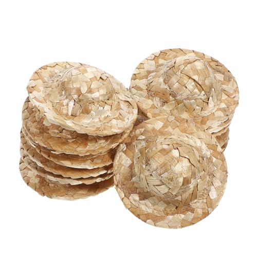 Yardwe 12 Stück Puppenmütze selber Machen luftig Handwerk Schlüssel Stricken Kappen für entzückender Hutschmuck Mini gewebter Hut Minihüte zum Basteln Mini-Hut Stroh Beige Yardwe 12 Stück Puppenmütze selber Machen luftig Handwerk Schlüssel Stricken Kappen für entzückender Hutschmuck Mini gewebter Hut Minihüte zum Basteln Mini-Hut Stroh Beige von Yardwe