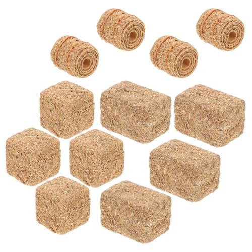 Yardwe 12 Stück Realistische Strohmuster für Puppenhaus Dekoration Rustikale Landhausstil Requisiten für Kreative Herbst Displays und Bastelprojekte von Yardwe
