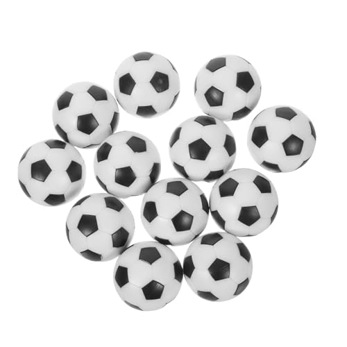 Yardwe 12 Stück Resinschwarz Weiß Spielbälle für Tischfußball Zubehörteile für Büro Zuhause und Freizeitaktivitäten von Yardwe