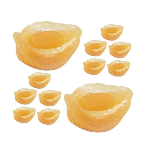 Yardwe 12 Stück Simulations-Abalone-Modell Meeresfrüchte-Foto-Requisite gefälschtes Lebensmittelmodell Simulation Abalone künstliche Abalone Simulation von Meeresfrüchten PVC Khaki von Yardwe