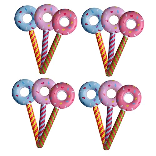 Yardwe 12 Stück Stick Dekorationen Party Dekoration Kinderspielzeug Party Aufblasbare Ballonstäbe Ballon Aufblasbarer Cheer Stick Donut Ballon Ornament Pvc Zufällige Farbe Yardwe 12 Stück Stick Dekorationen Party Dekoration Kinderspielzeug Party Aufblasbare Ballonstäbe Ballon Aufblasbarer Cheer Stick Donut Ballon Ornament Pvc Zufällige Farbe von Yardwe