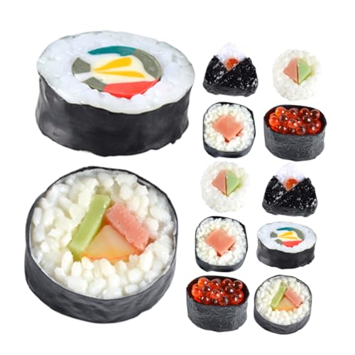Yardwe 12 Stück Sushi-Modell Simulationsdessert gefälschtes Sushi gefälschtes Essen Sushi-Requisiten künstliche Nahrungsmittel zur Ausstellung Künstliches Essen PVC Yardwe 12 Stück Sushi-Modell Simulationsdessert gefälschtes Sushi gefälschtes Essen Sushi-Requisiten künstliche Nahrungsmittel zur Ausstellung Künstliches Essen PVC von Yardwe