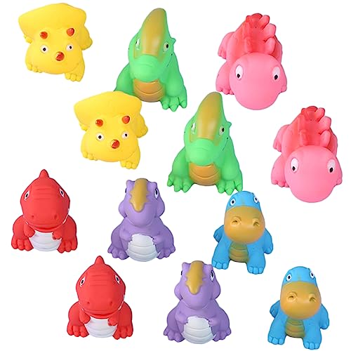 Yardwe 12 Stück Teiliges Dinosaurier Badewannenspielzeug Lustige und Planschbecken Spielzeuge für Kleinkinder Sicher für Babyhaut für Badewanne von Yardwe