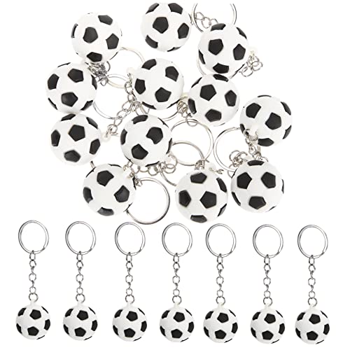 Yardwe 12 Stück Teiliges Fußball Schlüsselanhänger Sportmodelle aus Hochwertigem Kunststoff Robust und Farbenfroh als Schulranzen Anhänger und Partygeschenk für Fußballfans von Yardwe