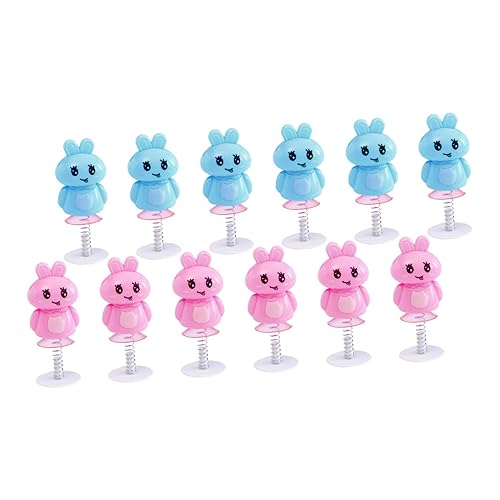 Yardwe 12 Stück Teiliges Hasen Springspielzeug aus Batteriefreie Federbasierte Hüpftiere für Kreative Bunte und Partygadgets Sicher und Energiesparend für Drinnen und von Yardwe