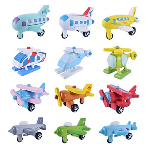Yardwe 12 Stück Teiliges Mini Flugzeug Set aus Holz Buntes für Lernspielzeug zur und Flugzeugerkennung als Dekoration für Kinderzimmer und Schreibtisch Yardwe 12 Stück Teiliges Mini Flugzeug Set aus Holz Buntes für Lernspielzeug zur und Flugzeugerkennung als Dekoration für Kinderzimmer und Schreibtisch von Yardwe