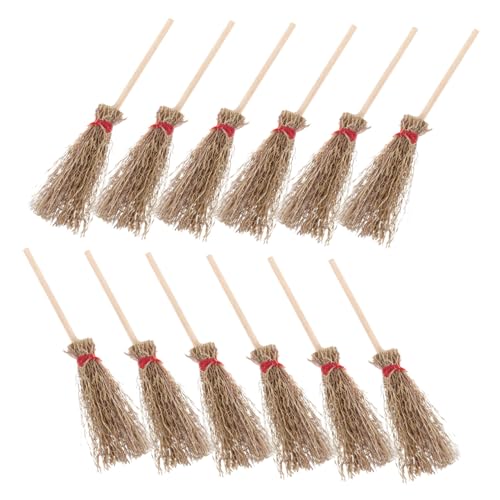 Yardwe 12 Stück Teiliges Mini Hexenbesen mit Band Große Halloween Deko zum Aufhängen Strapazierfähiges Kostüm Accessoire für Hexen Kostüm und Party Dekoration Yardwe 12 Stück Teiliges Mini Hexenbesen mit Band Große Halloween Deko zum Aufhängen Strapazierfähiges Kostüm Accessoire für Hexen Kostüm und Party Dekoration von Yardwe