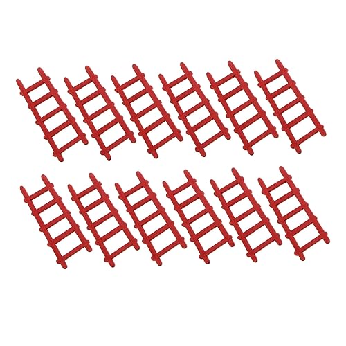 Yardwe 12 Stück Teiliges Mini Holzleitern Puppenhaus DIY Dekoration Potted Ladders Ornament Miniaturleiter Simulation Ladder Decor Naturholz für Basteln und Puppenhaus Zubehör von Yardwe