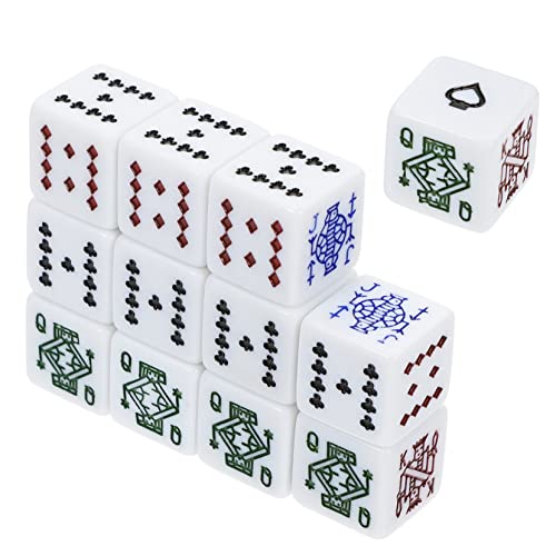 Yardwe 12 Stück Teiliges Poker Set aus Chips für Interaktive Spiele Langlebig und Leicht für Partys Minispiele und Unterhaltsame Aktivitäten von Yardwe
