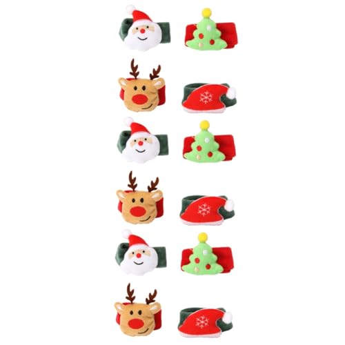 Yardwe 12 Stück Teiliges Weihnachts Slap Armband Set mit Santa Claus Rentier Tannenbaum Mütze Weihnachtliche Handgelenkbänder für Weihnachtsfeier und Festliche Dekoration Yardwe 12 Stück Teiliges Weihnachts Slap Armband Set mit Santa Claus Rentier Tannenbaum Mütze Weihnachtliche Handgelenkbänder für Weihnachtsfeier und Festliche Dekoration von Yardwe