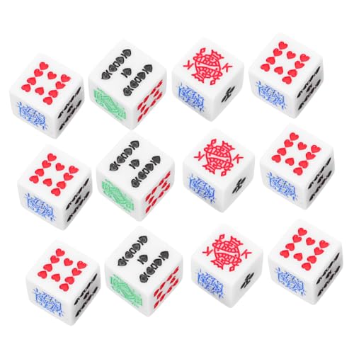 Yardwe 12 Stück Weiße Pokerfarbe Pokerwürfel einseitig Party Game Cons tragbare Würfelspiel-Requisite freche Trinkspielwürfel Jetons lustige Spielchips Partyzubehör Acryl Yardwe 12 Stück Weiße Pokerfarbe Pokerwürfel einseitig Party Game Cons tragbare Würfelspiel-Requisite freche Trinkspielwürfel Jetons lustige Spielchips Partyzubehör Acryl von Yardwe