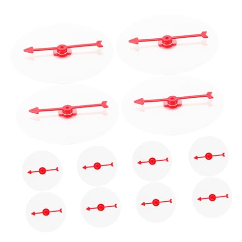 Yardwe 12stücke Teiliges Transparentes Spielbrett Mit Wiederverwendbarem Abwischbarem Rotationspfeil Für Kreatives Spielen Für Schule Büro Und Familienspiele von Yardwe