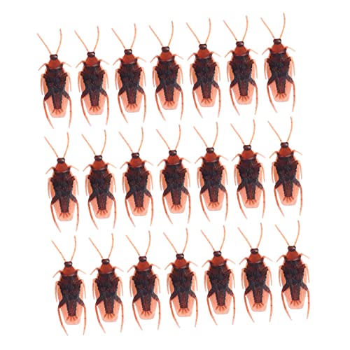 Yardwe 120 Stück Teiliges Halloween Streichspielzeug Realistische Fake Kakerlaken und Insekten Gruselige Party Requisiten für Lustige Scherze und Unvergessliche Halloween von Yardwe