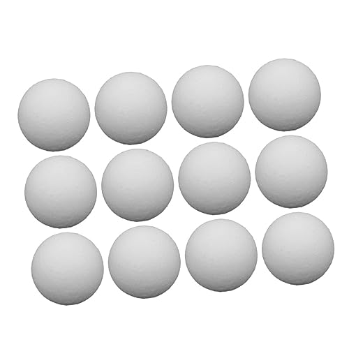 Yardwe 12St Minibälle Weltmeisterschaft weltpokal Spielzeugbälle kunstoff Kugeln kunststoffball Tischfußballbälle Tischspielbälle ersetzen Mini-Kugel Zubehör Spielball Weiß von Yardwe