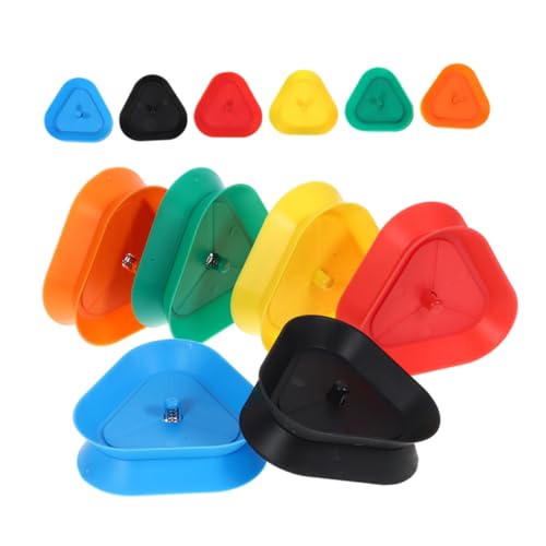 Yardwe 12Stücke Dreieckige Kartenhalter für Senioren und Müheloses Halten von Spielkarten Stabiler Organizer für Kartenspiele und Brettspiele für Familienspaß von Yardwe