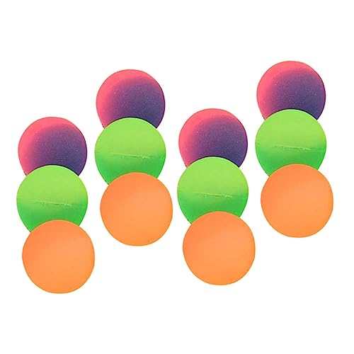 Yardwe 12Stücke Gummibälle für Mattierte Hüpfbälle Springendes für Jungen und Stressabbauende Bälle für Drinnen und Draußen von Yardwe