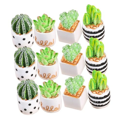 Yardwe 12Stücke Künstliche Sukkulenten im Topf Realistische Mini Kaktus Dekoration für Terrarien Puppenhäuser und Regale Langlebige Pflanzen aus Harz Vielseitiges Arrangement Yardwe 12Stücke Künstliche Sukkulenten im Topf Realistische Mini Kaktus Dekoration für Terrarien Puppenhäuser und Regale Langlebige Pflanzen aus Harz Vielseitiges Arrangement von Yardwe
