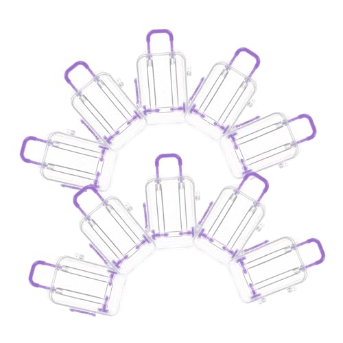 Yardwe 12Stücke Mini Koffer Partygeschenkboxen Transparente Süßigkeitenboxen Nachfüllbare Leckereienhalter für Hochzeiten und Feiern Langlebig und Benutzerfreundlich Yardwe 12Stücke Mini Koffer Partygeschenkboxen Transparente Süßigkeitenboxen Nachfüllbare Leckereienhalter für Hochzeiten und Feiern Langlebig und Benutzerfreundlich von Yardwe