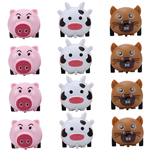 Yardwe 12Stücke Mini Pull Back Auto Set Reibungsbetriebene Lernspielzeuge für Sicheres Kunststoffspielzeug Kognitiven Fähigkeiten und Interaktivem Spaß von Yardwe