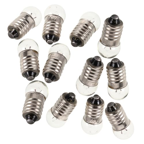 Yardwe Kleine LED Glühbirne 2,5v 0,3A für Physik Experimente Kleiner Taschenlampen Ersatzbirne mit Schraubsockel Portable Glühbirne für und Outdoor Aktivitäten von Yardwe