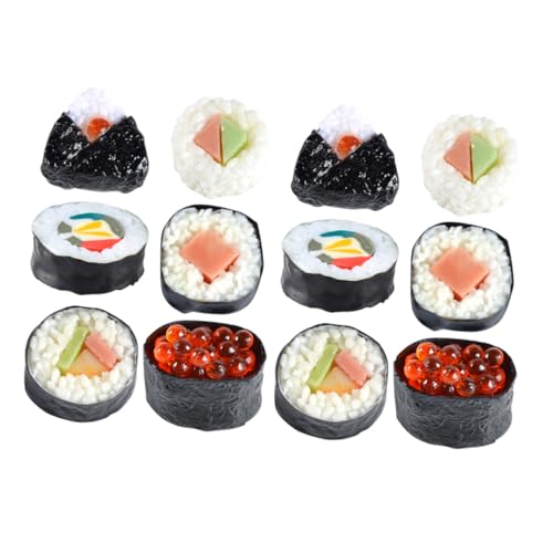 Yardwe 12 Stück Realistisches Sushi Spielzeug Künstliche Lebensmitteldekoration für Küchen Simulation Essensrequisiten für Restaurant Displays und Rollenspiele Yardwe 12 Stück Realistisches Sushi Spielzeug Künstliche Lebensmitteldekoration für Küchen Simulation Essensrequisiten für Restaurant Displays und Rollenspiele von Yardwe