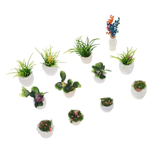 Yardwe 12Stücke Teiliges Bonsai für Puppenhaus Dekoration Vielfältige Designs für Realistische Gartenlandschaften Kreative Miniaturornamente für Ihr Dollhouse Yardwe 12Stücke Teiliges Bonsai für Puppenhaus Dekoration Vielfältige Designs für Realistische Gartenlandschaften Kreative Miniaturornamente für Ihr Dollhouse von Yardwe