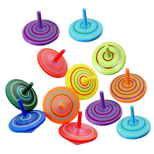 Yardwe 12Stücke Teiliges Holzspielzeug Gyroskop für Fördert Gleichgewicht und Koordination Kreatives für Vorschulkinder für Jungen und Farben Zufällig Yardwe 12Stücke Teiliges Holzspielzeug Gyroskop für Fördert Gleichgewicht und Koordination Kreatives für Vorschulkinder für Jungen und Farben Zufällig von Yardwe