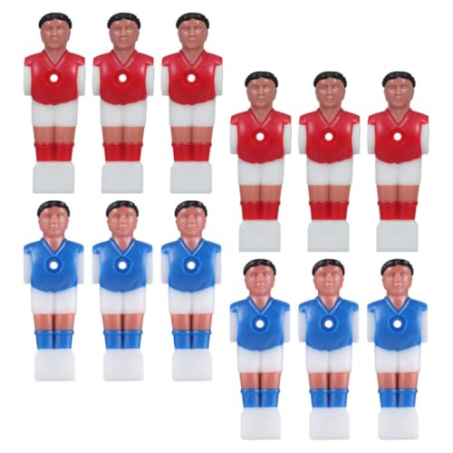 Yardwe 12Stücke Tischfußball Spieler Ersatzteile für Kickertische Langlebige Kunststofffiguren und Einfache Installation für Verbesserten Spielablauf von Yardwe