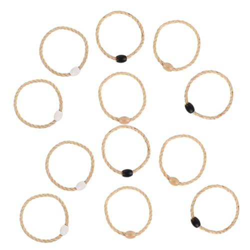 Yardwe 12Stücke Wurfspiel Set für Erwachsene Tragbares Seil Ring Wurfspiel für Garten Strand und Outdoor Langlebige Flachsseil Konstruktion Spaß von Yardwe