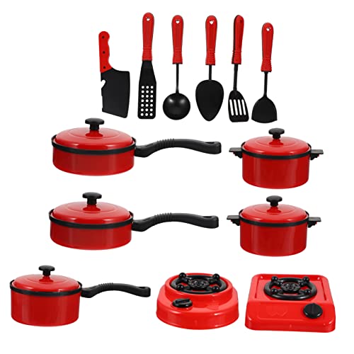 Yardwe 13 Stück Teiliges Küchenspielzeug Rot Realistische Kochutensilien für Rollenspiele Fördert Kochen Lernen und Familienalltag Sicheres Geruchloses Material für Jungen und Mädchen Yardwe 13 Stück Teiliges Küchenspielzeug Rot Realistische Kochutensilien für Rollenspiele Fördert Kochen Lernen und Familienalltag Sicheres Geruchloses Material für Jungen und Mädchen von Yardwe