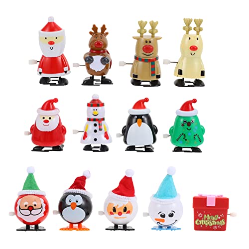 Yardwe 13 Stück Teiliges Weihnachts Aufziehspielzeug mit Santa und Rentier Bunte Cartoon Figuren Mechanisch Laufend Deko für Familie Yardwe 13 Stück Teiliges Weihnachts Aufziehspielzeug mit Santa und Rentier Bunte Cartoon Figuren Mechanisch Laufend Deko für Familie von Yardwe
