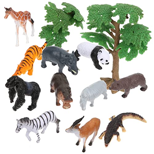 Yardwe 14 Stück Teiliges Dschungeltiere Figuren für Tierfiguren mit Bäumen für Sandkastenspiele und Kreative Sicher und Langlebig Yardwe 14 Stück Teiliges Dschungeltiere Figuren für Tierfiguren mit Bäumen für Sandkastenspiele und Kreative Sicher und Langlebig von Yardwe