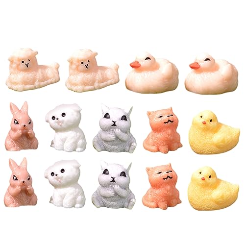Yardwe 14 Stück Teiliges Tierfiguren aus Resin Süße Dekoration für Garten Puppenhaus Micro Landschaft Vielseitige Langlebige Tierornamente für Kreative Gestaltung Yardwe 14 Stück Teiliges Tierfiguren aus Resin Süße Dekoration für Garten Puppenhaus Micro Landschaft Vielseitige Langlebige Tierornamente für Kreative Gestaltung von Yardwe