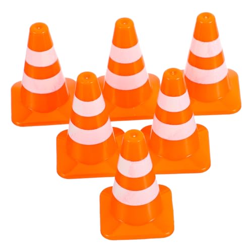 Yardwe 14 Stück Verkehrszeichen- Mini-Verkehrsschilder kleine orangefarbene Zapfen verkehrsschilder verkehrszeichen schienbeinschoner Fussball Abs von Yardwe