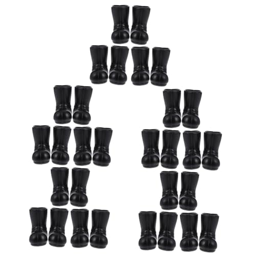 Yardwe 15 Paare Mini Weihnachtsstiefel aus Stabilem Kunststoff Miniatur Stiefel Modelle Weihnachtsdeko Puppenhaus Zubehör Glatte Kanten Langlebig für DIY Basteln und Festliche Dekoration von Yardwe