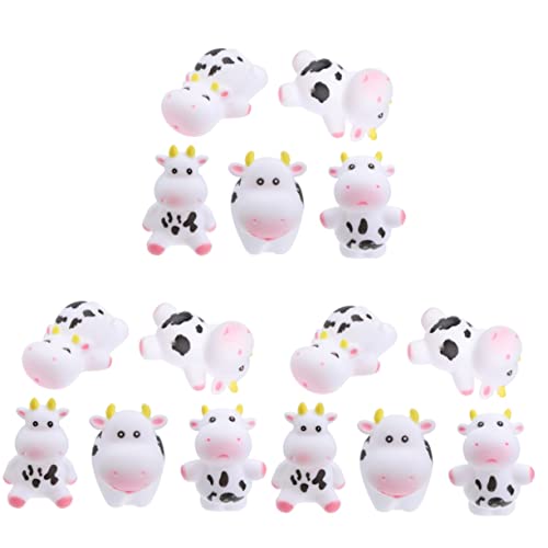 Yardwe 15 Stck Teiliges Badespielzeug Kuh Squeaky Toy Spaß Schwimmend Sicher für Kleinkinder Frühes Lernen Badewannenspielzeug für Jungen Mädchen von Yardwe