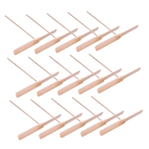 Yardwe 15 Stück Bambus-Libellen- fliegen im Freien Libellenspielzeug aus Holz werfen und fangen Flugspielzeug für draußen hölzern Beige von Yardwe