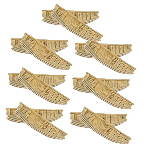 Yardwe 15 Stück Fischerboot Modell Bootsminiaturen Modelle für Fischerboote Miniaturbootspielzeug Boot Miniatur kleines Fischerboot Mini-Boot- Miniboot Harz von Yardwe
