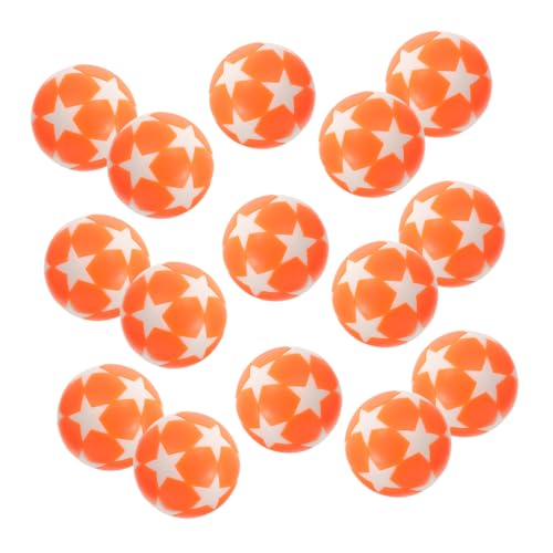 Yardwe 15 Stück Kicker Zubehör Foosballkugeln Größe Mini bunt Foosball -Ersatzkugeln Tischfußball Ball plastikball fußballzubehör Zubehör für Kickerspiele austauschbare Kickerbälle Orange von Yardwe