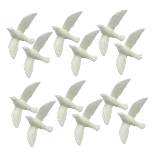 Yardwe 15 Stück Mikro Landschaftsornament Kinderspielzeug Vogelspielzeug Dekoration Miniaturtaube Mini Taube Mini Hausdekor Puppenhausvögel Puppenhausspielzeug Vogelspielzeug von Yardwe