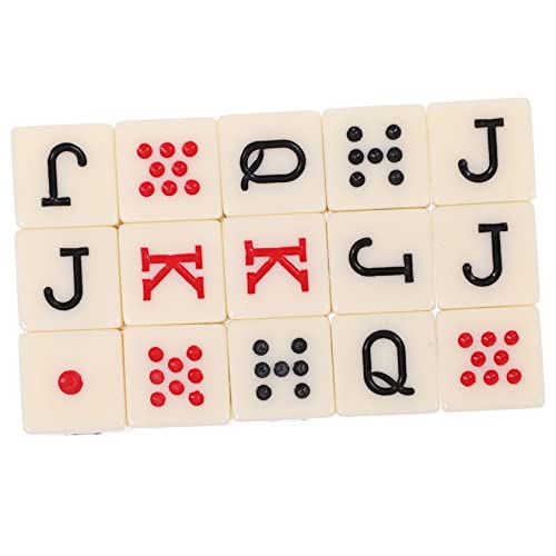 Yardwe 15 Stück Teiliges Pokerwürfel aus Acryl Kreative Spielgeräte für Partys Geburtstagsfeiern und Spieleabende Sicher und Handlich für Gesellige Runden von Yardwe