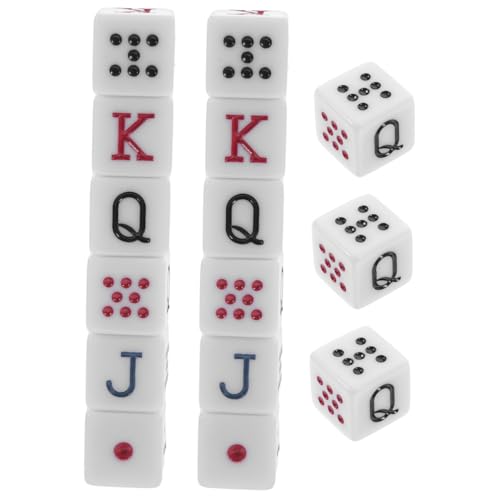 Yardwe 15 Stück Teiliges Spanien Poker aus Acryl Lustige Spielwürfel für Kartenspiele Zubehör für Gesellschaftsspiele Einfach zu Handhaben und Sicher Yardwe 15 Stück Teiliges Spanien Poker aus Acryl Lustige Spielwürfel für Kartenspiele Zubehör für Gesellschaftsspiele Einfach zu Handhaben und Sicher von Yardwe