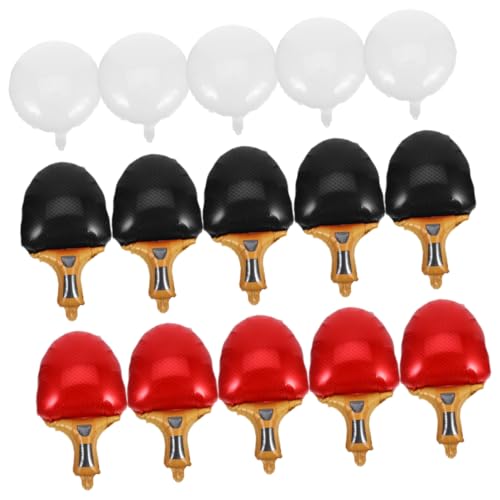 Yardwe 15 Stück Teiliges Tischtennis Luftballons aus Aluminiumfolie Ball Schläger Langlebig und Wiederverwendbar für Sportturniere Geburtstagsfeiern Karneval und Spielzimmerdekoration Yardwe 15 Stück Teiliges Tischtennis Luftballons aus Aluminiumfolie Ball Schläger Langlebig und Wiederverwendbar für Sportturniere Geburtstagsfeiern Karneval und Spielzimmerdekoration von Yardwe