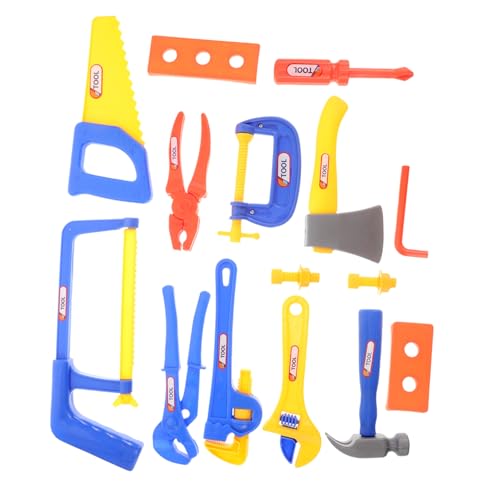 Yardwe 15-Teiliges Set Schraube Kleinkindspielzeug Werkzeuge für BAU-Hut-Kostüm Spielzeugwerkzeuge Werkzeugset für Baukostüm Bohrspielzeug Plastik Yardwe 15-Teiliges Set Schraube Kleinkindspielzeug Werkzeuge für BAU-Hut-Kostüm Spielzeugwerkzeuge Werkzeugset für Baukostüm Bohrspielzeug Plastik von Yardwe