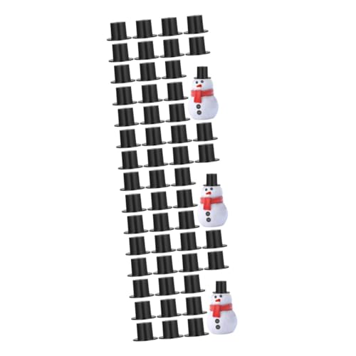 Yardwe 150 Stck. Mini Weihnachtsmützen aus Kleine Dekorative Zylinderhüte für Diy Bastelprojekte Schneemann und Puppendekoration Leichte Party Accessoires von Yardwe