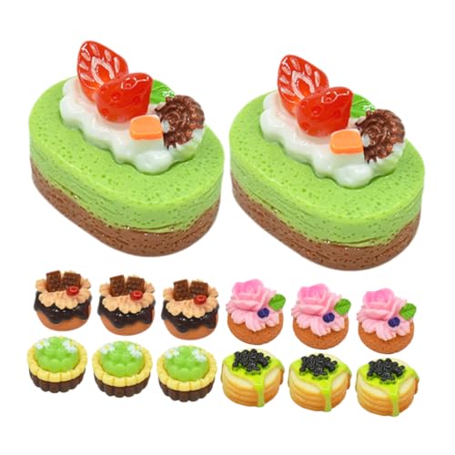 Yardwe 15Stücke Künstliche Kuchen Modell Desserts Dekoration Für Puppenhäuser Realistische Nachbildung Von Fruchtkuchen Für Dessertladen Requisiten Yardwe 15Stücke Künstliche Kuchen Modell Desserts Dekoration Für Puppenhäuser Realistische Nachbildung Von Fruchtkuchen Für Dessertladen Requisiten von Yardwe