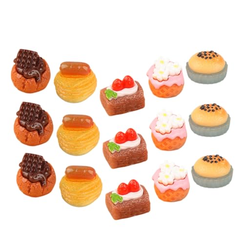 Yardwe 15Stücke Teiliges Dekorationsset Für Kuchen Realistische Gefälschte Mini Kuchen Für Puppenhaus Und Kreative Szenen Für Küchenaccessoires Im Miniaturformat von Yardwe